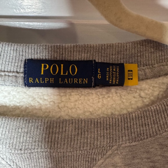 Polo Ralph Lauren Polo Bear Crewneck Sweatshirt Gray Fleece Men’s L - Picture 4 of 7